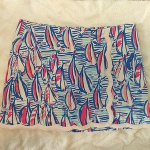 Lilly Pulitzer Red Right Return skort